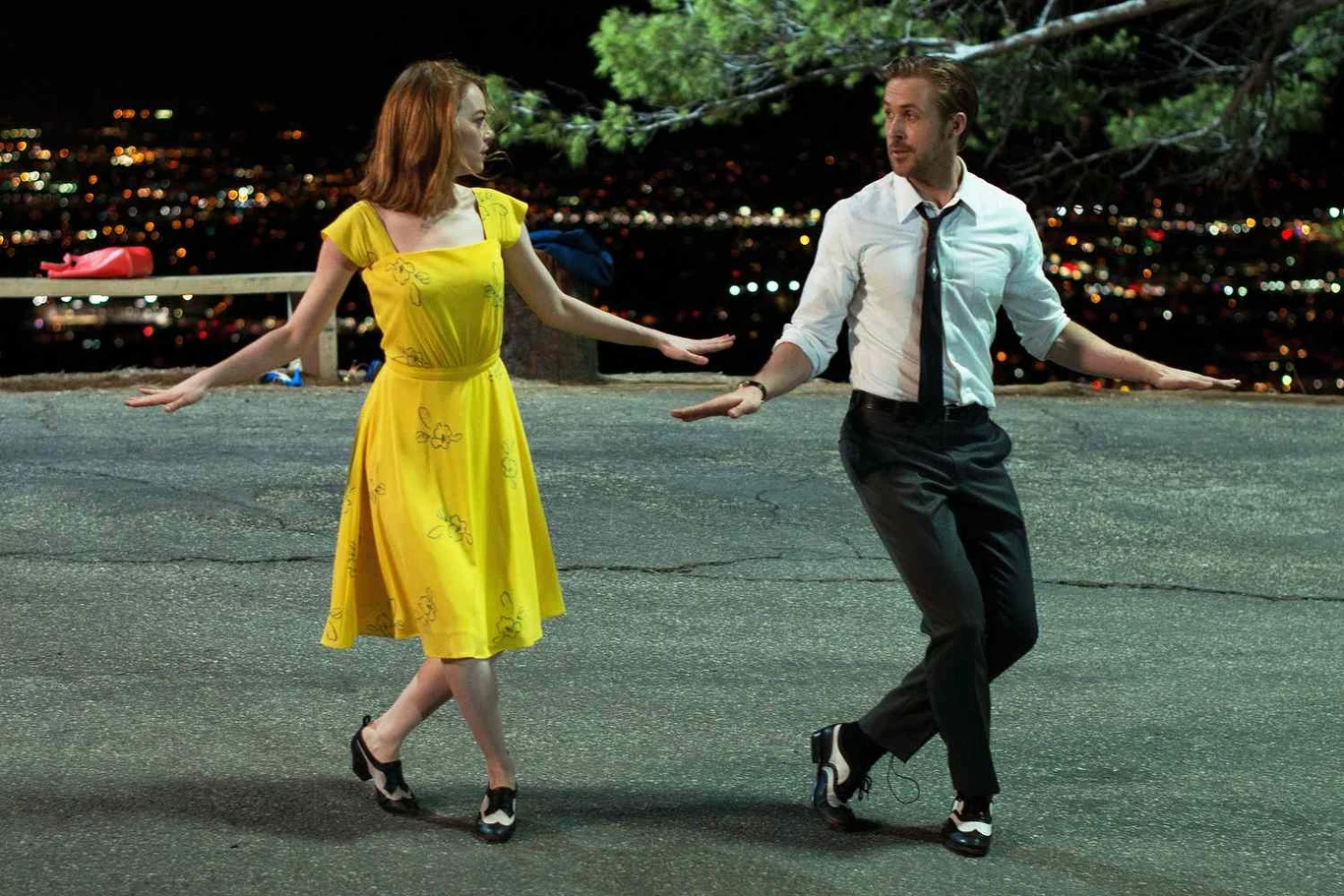EMMA STONE i Ryan Gosling w "LA LA LAND"