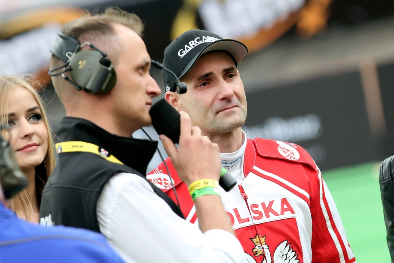 Na zdjęciu: Pożegnanie Tomasza Golloba z Reprezentacją Polski. Obok mistrza Michał Korościel