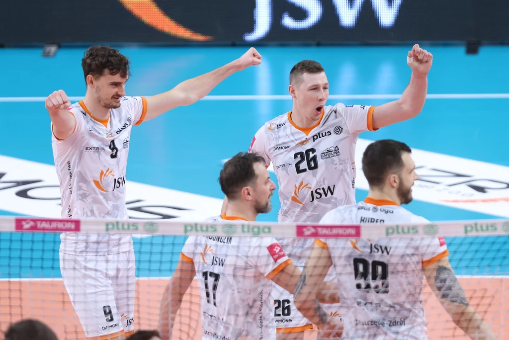 Siatkarze Jastrzębskiego Węgla w meczu z GKS-em Katowice