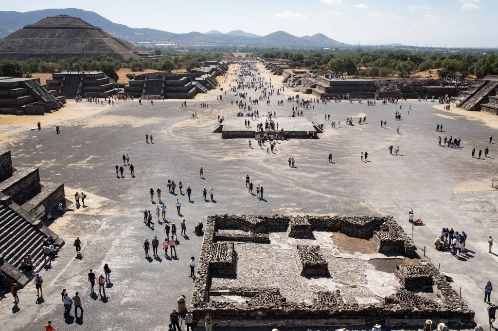 Kompleks piramid Teotihuacan w Meksyku