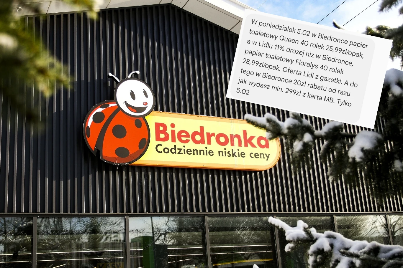 Biedronka wysłała SMS-y, gdzie nawiązano do oferty sklepu Lidl. Biedronka wysłała SMS-y, gdzie nawiązano do oferty sklepu Lidl.