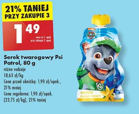 Serek twarogowy Psi Patrol