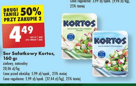 Kortos Ser sałatkowy typu greckiego ziołowy 160 g