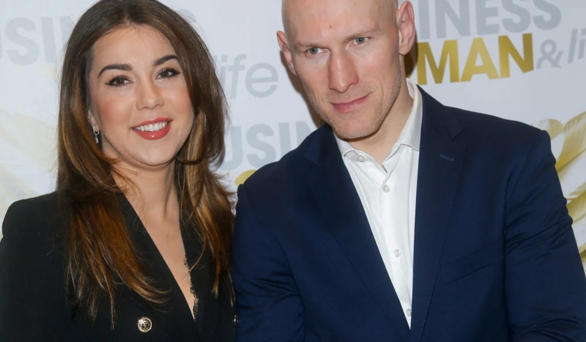 Krzysztof Włodarczyk z partnerką, Karoliną Krzysztof Włodarczyk z partnerką, Karoliną