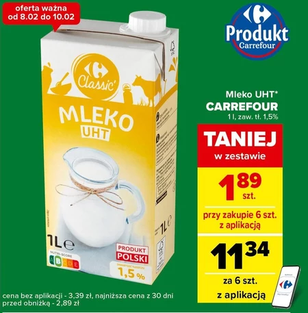 Mleko Carrefour