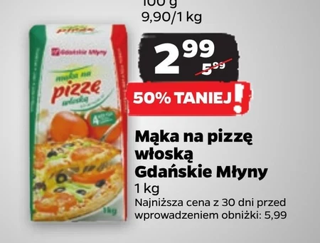 Gdańskie Młyny Mąka pszenna na pizzę włoską tipo 00 1 kg