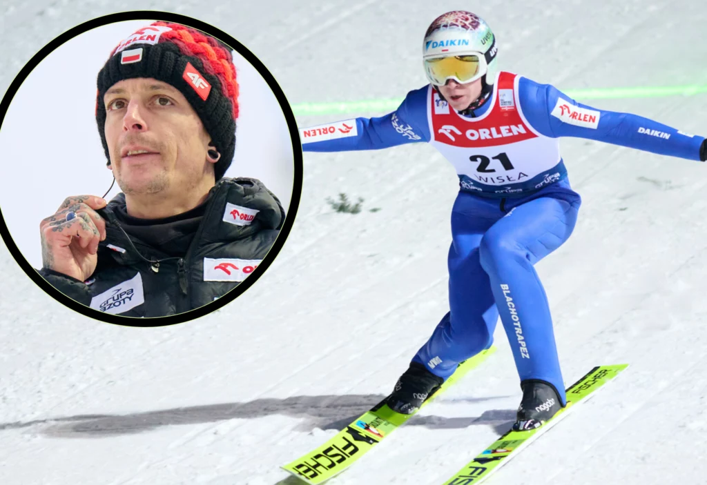 Skoki narciarskie: Puchar Świata. Na zdjęciu trener polskiej kadry Thomas Thurnbichler oraz jego podopieczny - Aleksander Zniszczoł Skoki narciarskie: Puchar Świata. Na zdjęciu trener polskiej kadry Thomas Thurnbichler oraz jego podopieczny - Aleksander Zniszczoł