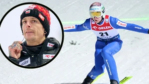 Skoki narciarskie: Puchar Świata. Na zdjęciu trener polskiej kadry Thomas Thurnbichler oraz jego podopieczny - Aleksander Zniszczoł