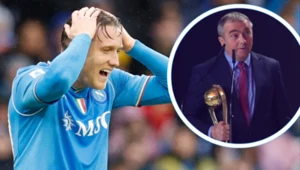 Na zdjęciu pomocnik SSC Napoli i reprezentacji Polski Piotr Zieliński oraz jego ojciec - Bogusław Zieliński