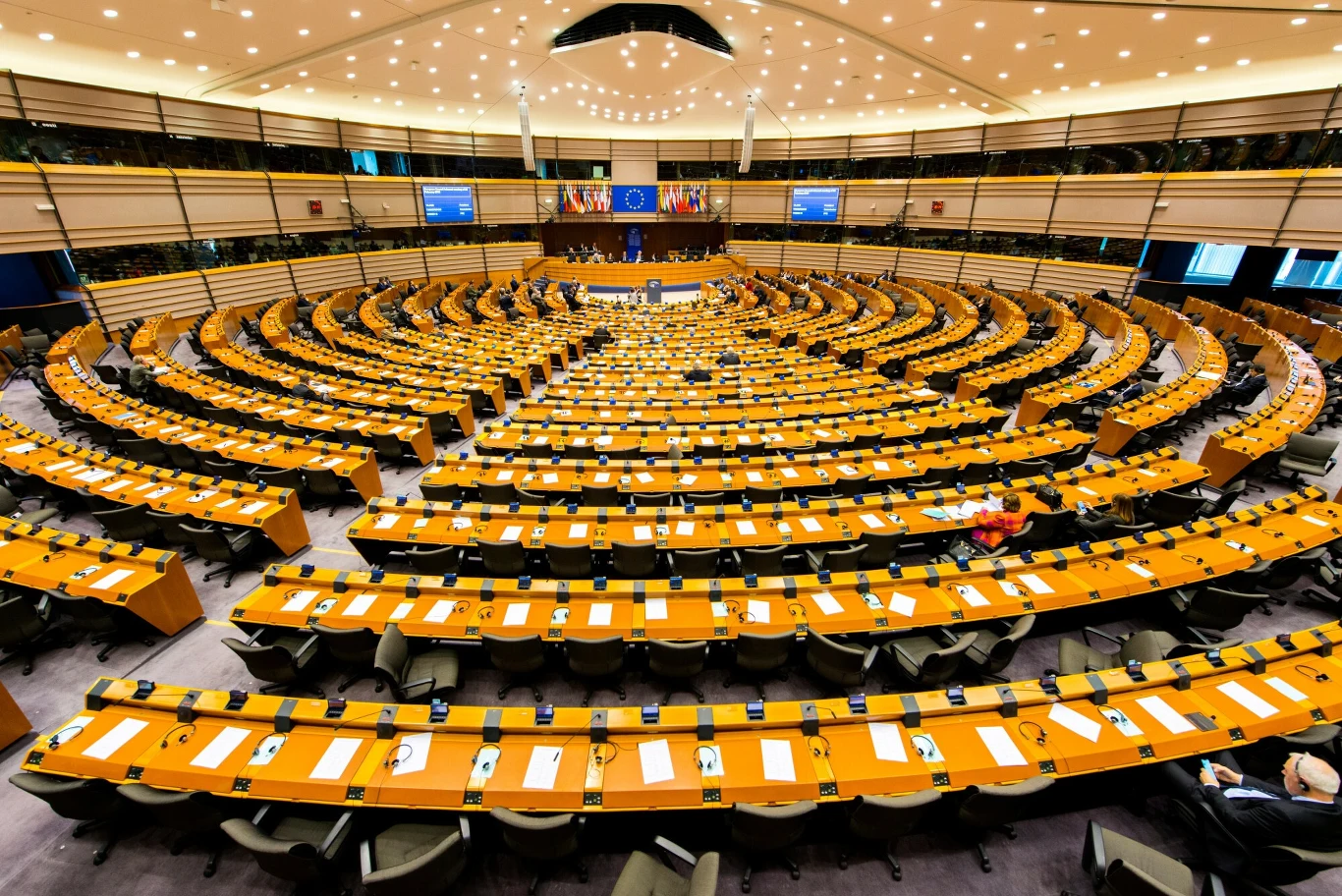 Sala plenarna Parlamentu Europejskiego w Brukseli Sala plenarna Parlamentu Europejskiego w Brukseli