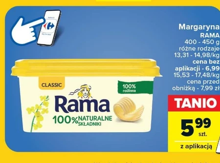Rama Margaryna 100 % roślinna 450 g