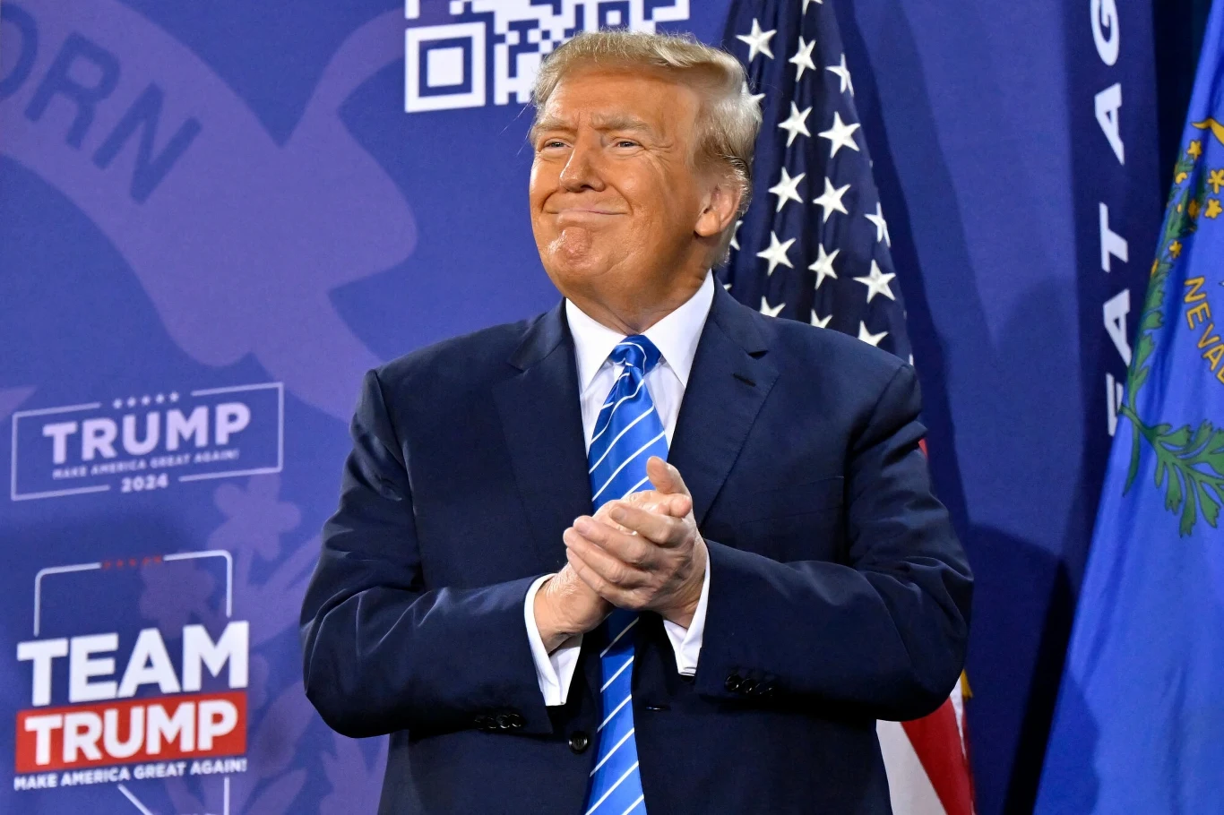 Były prezydent USA Donald Trump walczy o nominację Partii Republikańskiej Były prezydent USA Donald Trump walczy o nominację Partii Republikańskiej