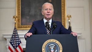 Joe Biden podczas konferencji prasowej