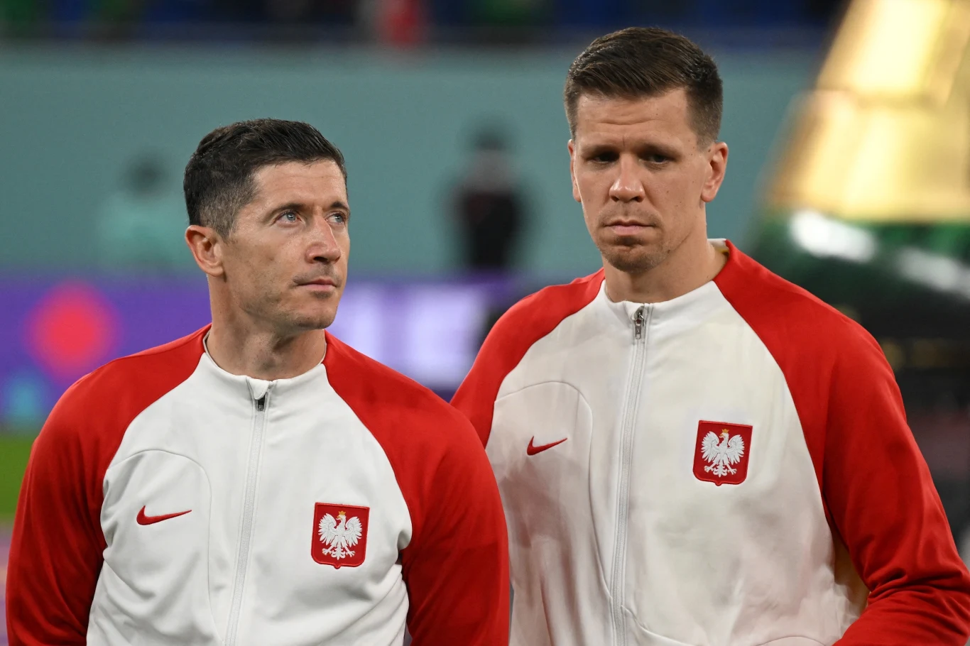 Robert Lewandowski i Wojciech Szczęsny