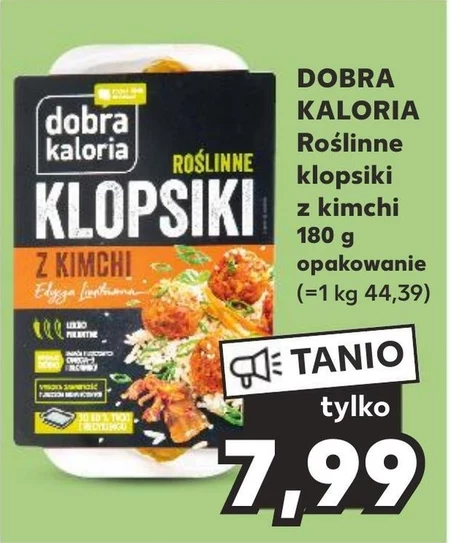 dobra kaloria Roślinne klopsiki klasyczne 180 g