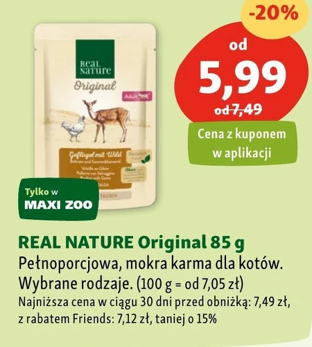 Mokra karma dla kota Real Nature