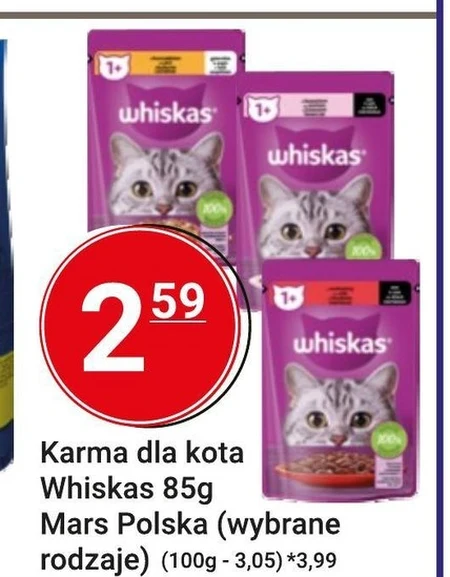 Whiskas Mokra karma dla kotów z kurczakiem galaretka 85 g