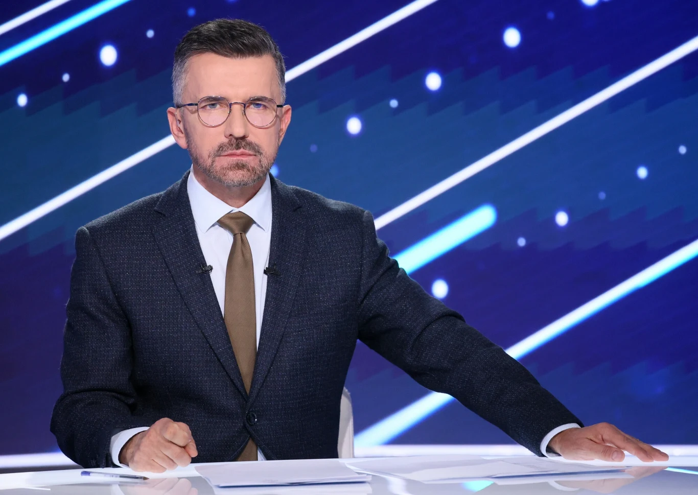 Zbigniew Łuczyński w programie "19.30" TVP Zbigniew Łuczyński w programie "19.30" TVP