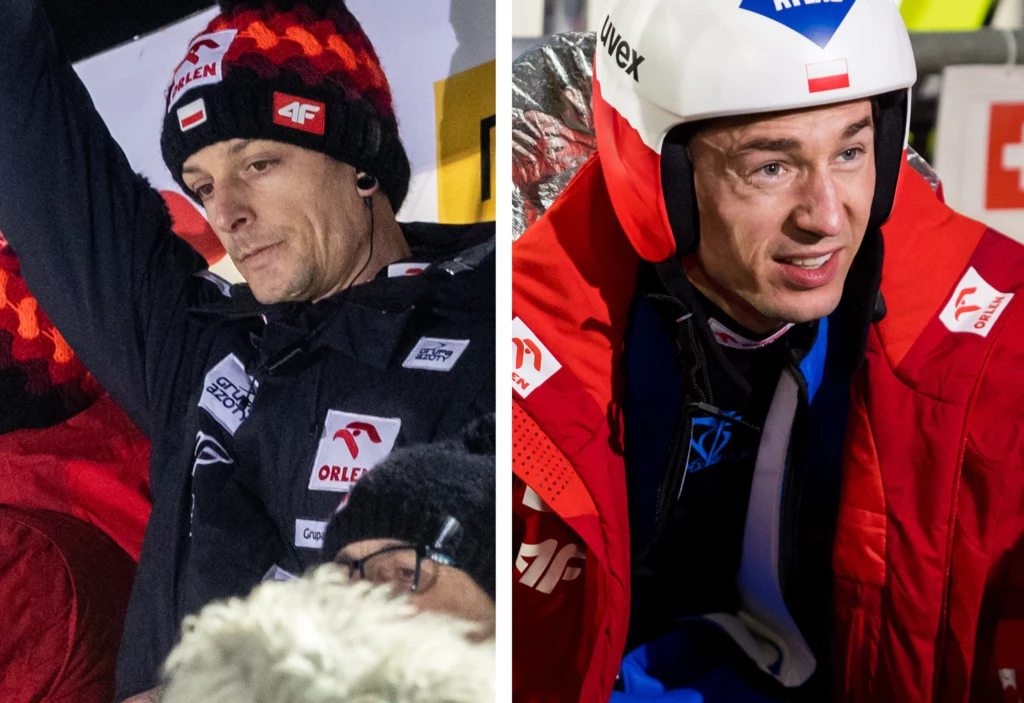 Skoki narciarskie: Puchar Świata. Na zdjęciu trener polskich skoczków Thomas Thurnbichler oraz nasz reprezentant Kamil Stoch Skoki narciarskie: Puchar Świata. Na zdjęciu trener polskich skoczków Thomas Thurnbichler oraz nasz reprezentant Kamil Stoch