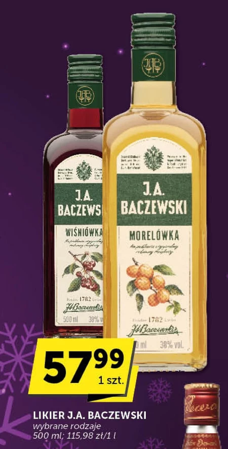 J.A. Baczewski Likier morelówka 500 ml
