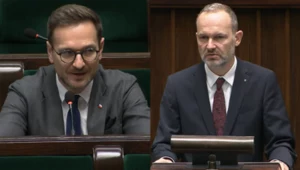 W Sejmie o wsparciu dla kredytobiorców dyskutowali Waldemar Buda (L) i Krzysztof Hetman (P) - były i obecny szef resortu rozwoju i technologii