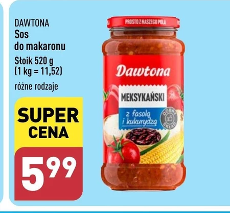 Dawtona Sos meksykański z fasolą i kukurydzą 520 g