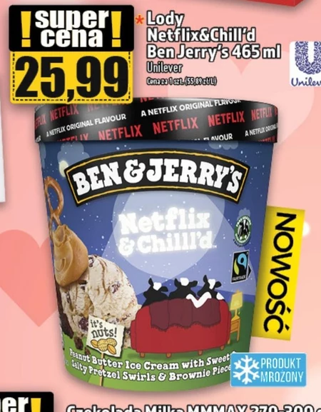 Ben & Jerry's Netflix & Chilll'd Lody 465 ml