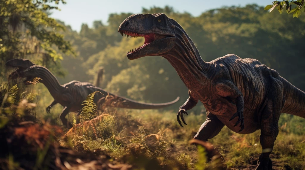 Raptory - typowi przedstawiciele niedużych, dwunożnych dinozaurów