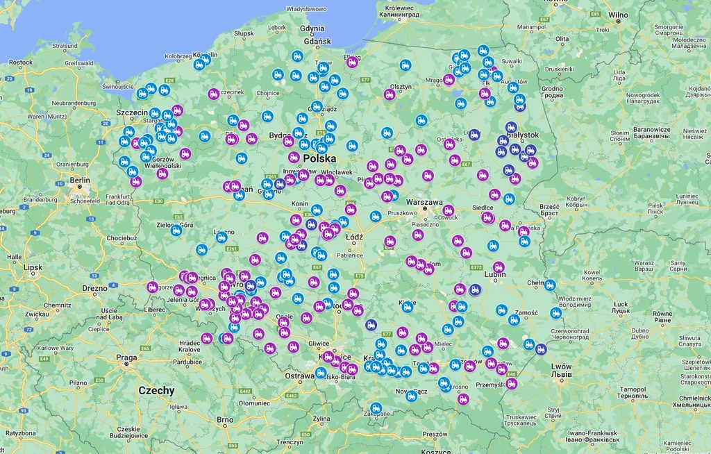 Rolnicy protestują w całej Polsce. Powstała mapa, na której można sprawdzić, gdzie 9 lutego są blokady dróg.