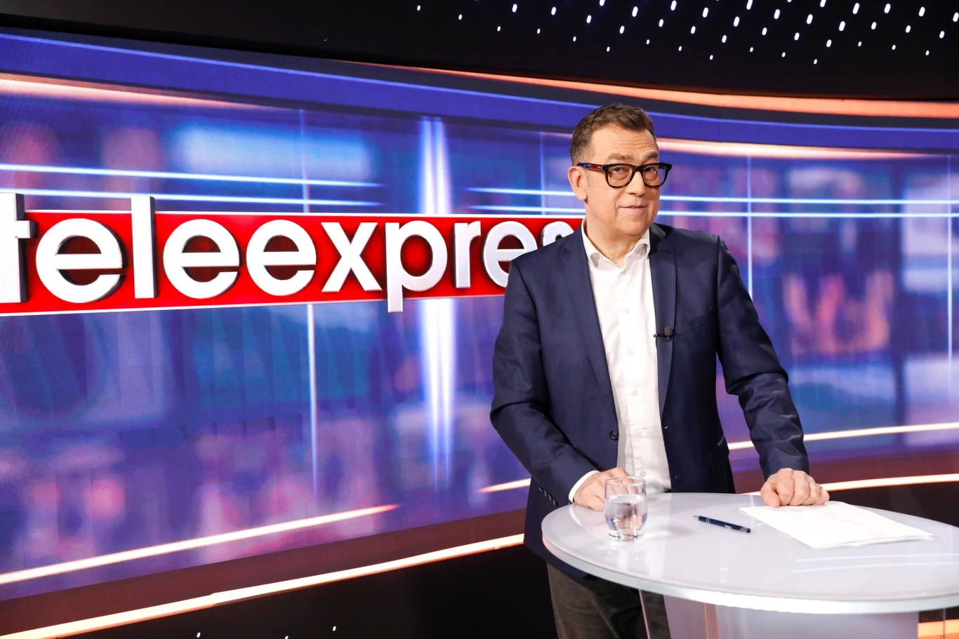 Maciej Orłoś w "Teleexpressie" Maciej Orłoś w "Teleexpressie"