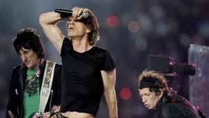 The Rolling Stones na scenie podczas przerwy XL Super Bowl