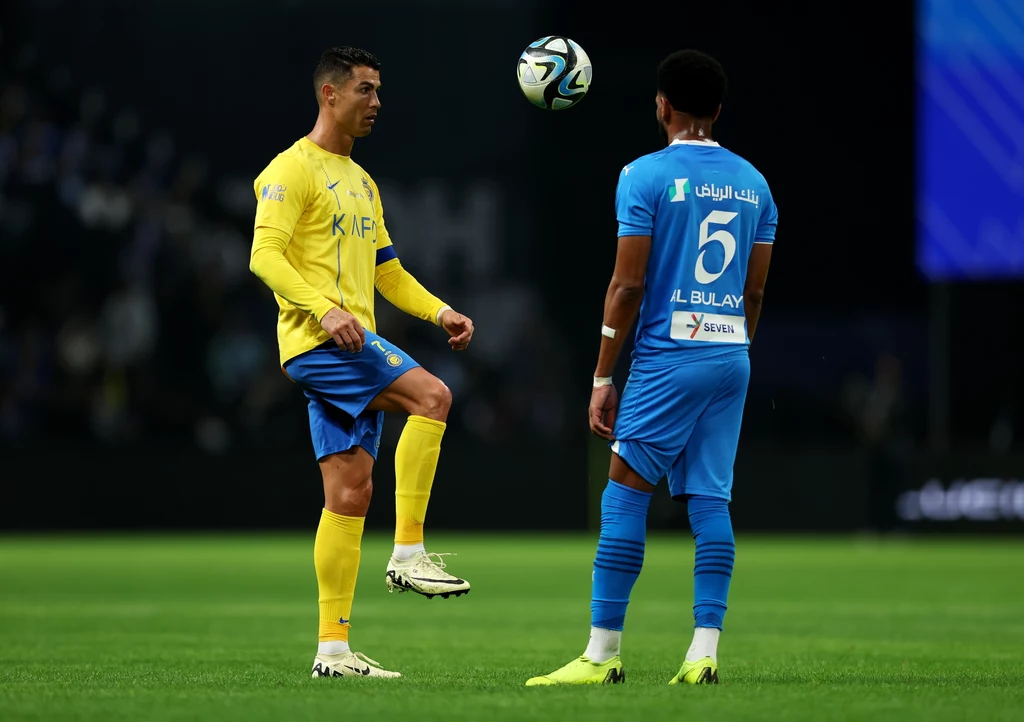 Cristiano Ronaldo w meczu z Al Hilal Cristiano Ronaldo w meczu z Al Hilal