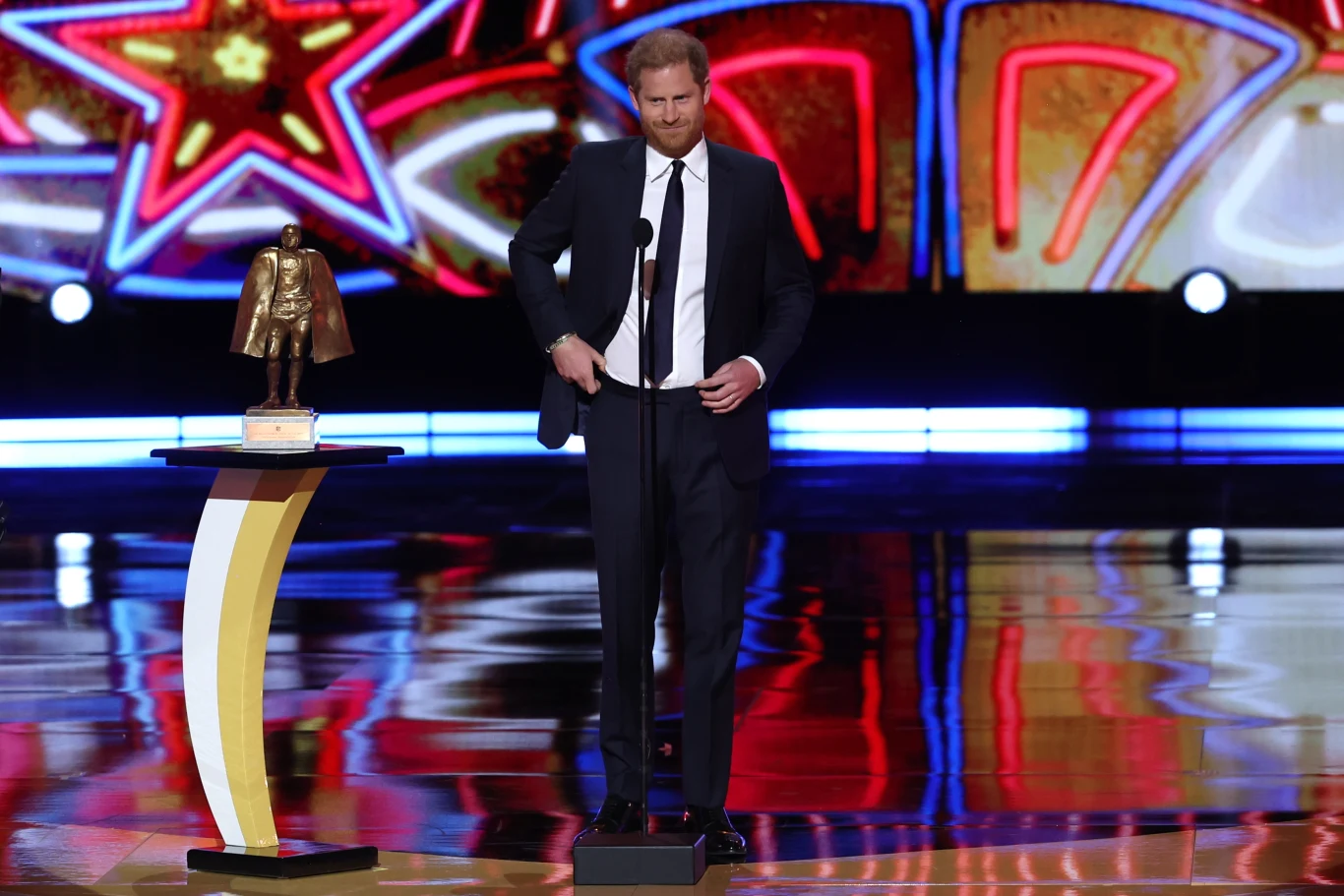 Książę Harry na gali NFL Honors w Las Vegas