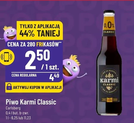Karmi Piwo ciemne bezalkoholowe smak mrożona kawa 400 ml