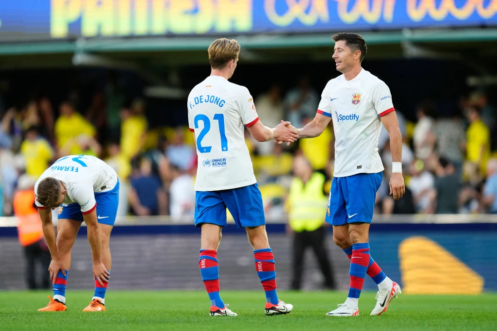 Frenkie de Jong i Robert Lewandowski Frenkie de Jong i Robert Lewandowski