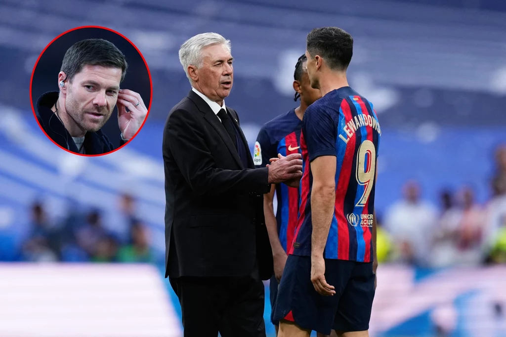 Xabi Alonso, Robert Lewandowski i Carlo Ancelotti Xabi Alonso, Robert Lewandowski i Carlo Ancelotti