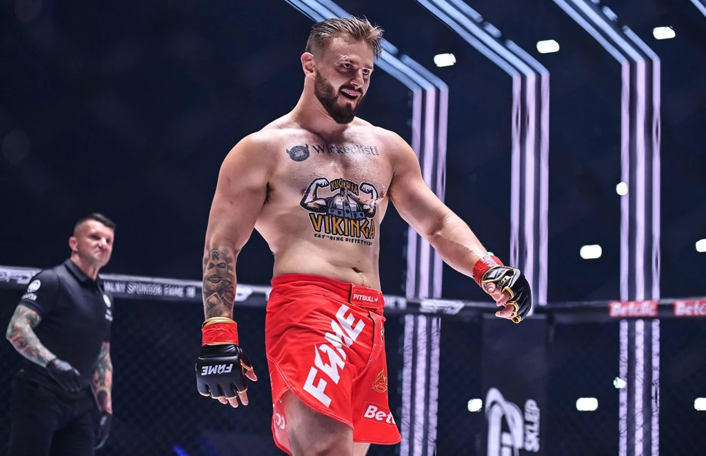 Amadeusz "Ferrari" Roślik podczas gali FAME MMA Amadeusz "Ferrari" Roślik podczas gali FAME MMA