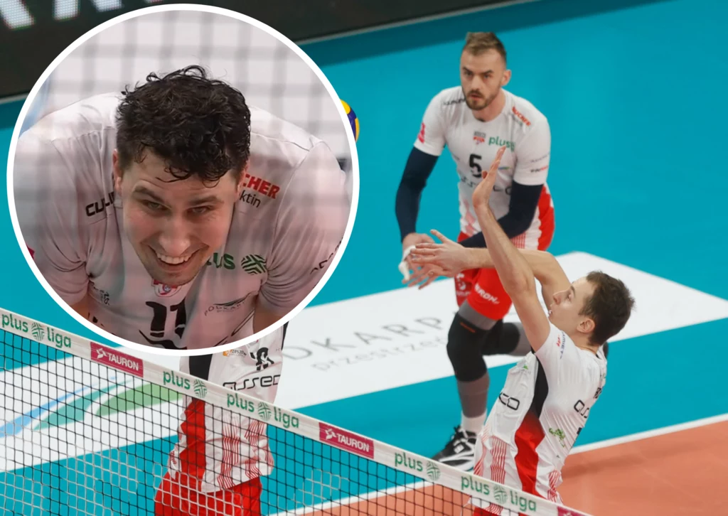 Fabian Drzyzga (w kółku) pomógł Asseco Resovii w wygraniu kolejnego meczu Fabian Drzyzga (w kółku) pomógł Asseco Resovii w wygraniu kolejnego meczu