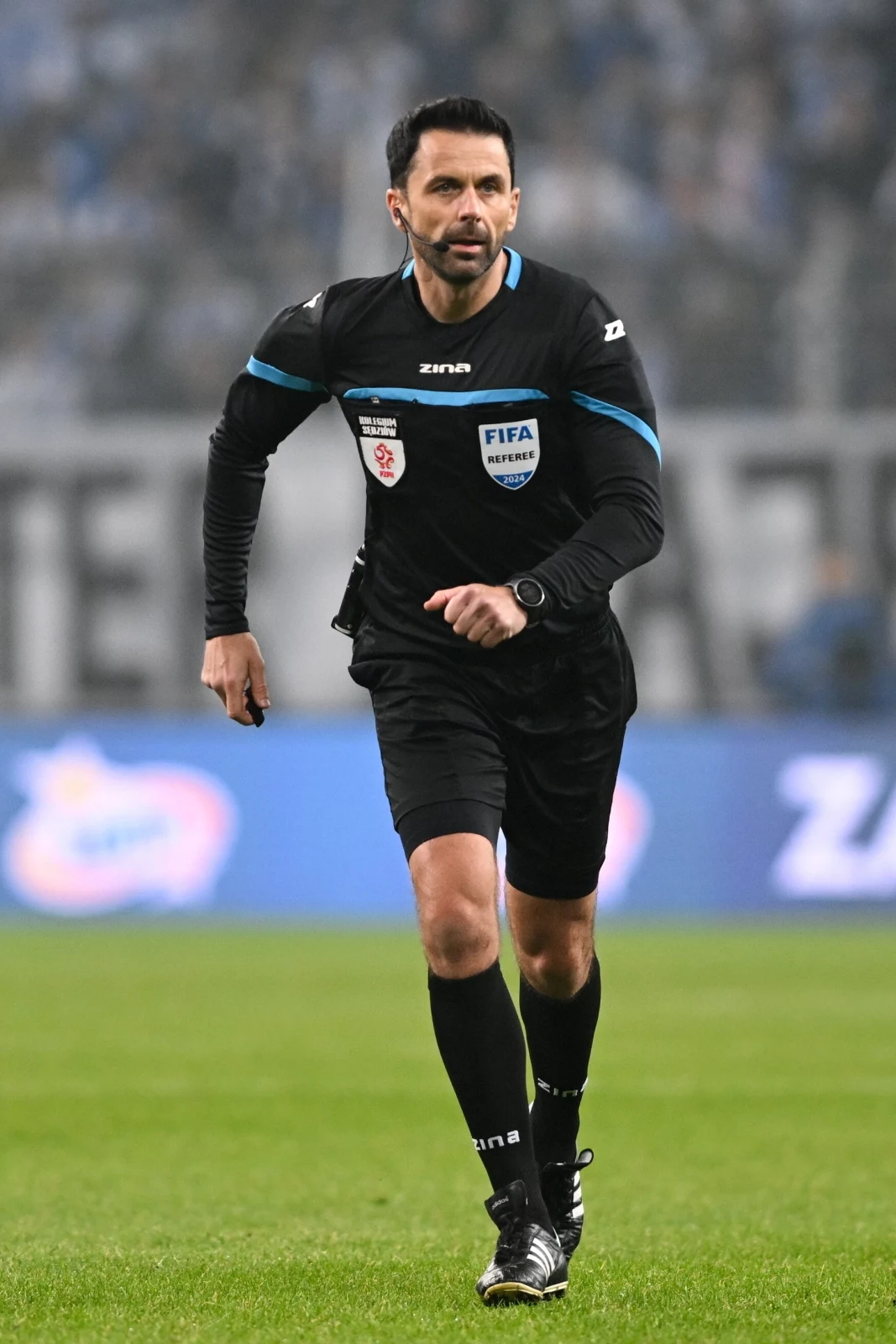 Daniel Stefański w meczu Lech Poznań - Zagłębie Lubin Daniel Stefański w meczu Lech Poznań - Zagłębie Lubin