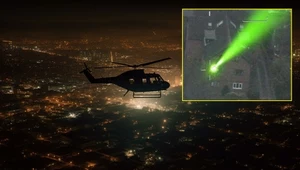 Świecił laserem w helikopter. Wyśledzili go do samej sypialni i aresztowali  