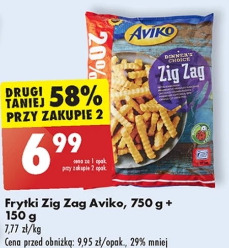 Aviko Zig Zag Frytki karbowane 750 g