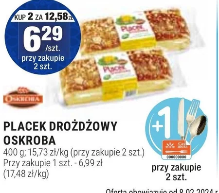 Oskroba Placek drożdżowy 400 g