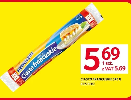 Henglein Świeże ciasto francuskie XXL 375 g