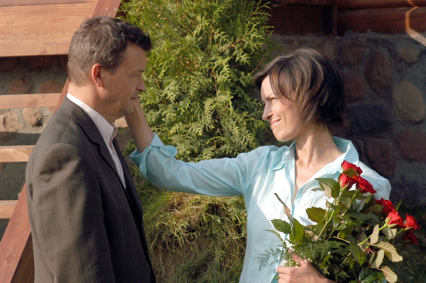 Jan Frycz i Danuta Stenka w filmie "Nigdy w życiu!"