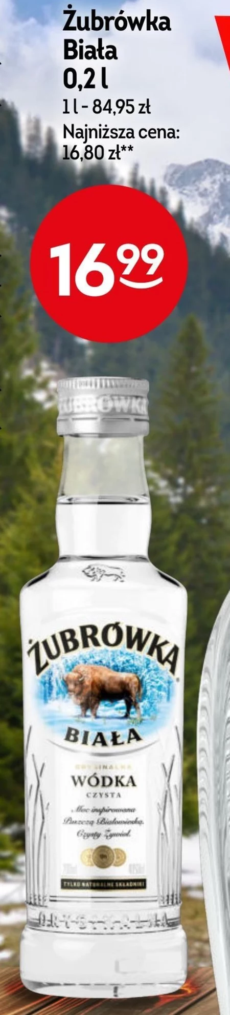 Żubrówka Biała Wódka czysta 200 ml