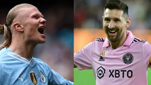 Erling Haaland i Lionel Messi