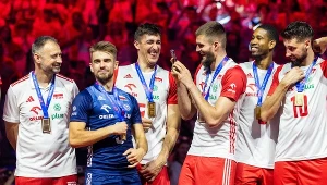 Łukasz Kaczmarek (trzeci z lewej) i Bartosz Bednorz (pierwszy z prawej) w reprezentacji Polski
