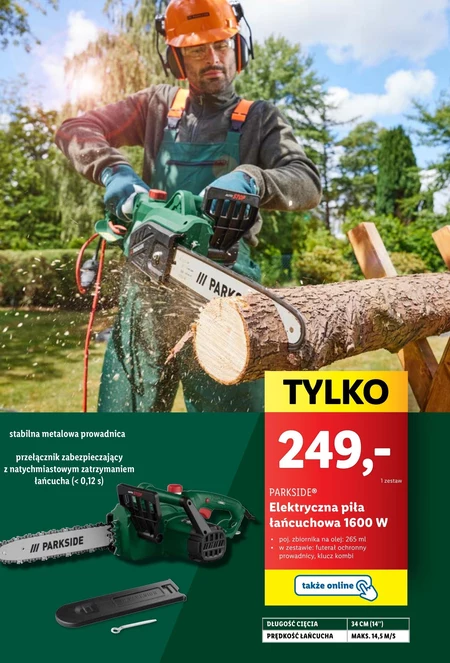 Piła łańcuchowa Parkside