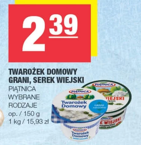 Piątnica Serek wiejski naturalny 200 g
