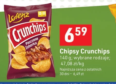 Crunchips Chipsy ziemniaczane o smaku pieczone żeberka 140 g